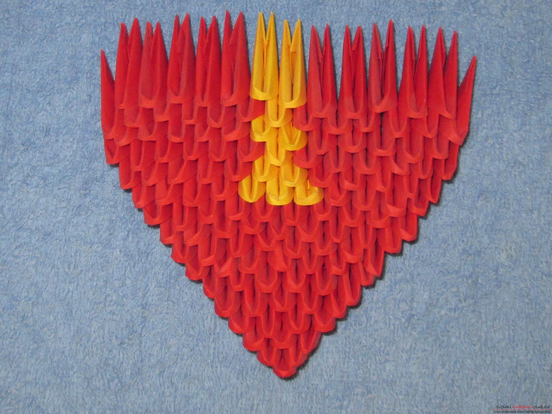 Мастер-класс подарков своими руками – модульного оригами сердечко – очень актуален накануне Дня влюбленных.. Фото №5